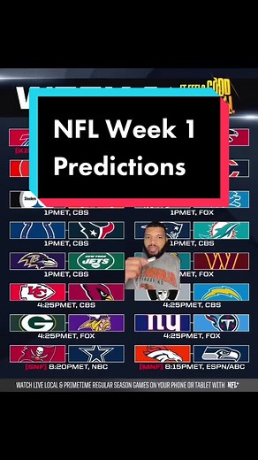 NFL Week 1 Predictions