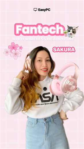 🎧🌸 Cutest vibes, clearest sound! Meet the Fantech WH01 Sakura — wireless, comfy, and perfect for your everyday grind or chill time. 💖✨ Noise-isolating✨ Long battery life✨ Ultra-light design💌 Make your setup bloom with style! #easypcbaliwag #Fantech #sakura #FantechPhilippines #pinkheadphones | EASY PC Baliwag
