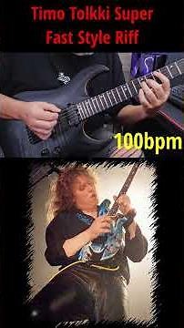 Super Fast Riff Timo Tolkki - Stratovarious Style | Picking workout