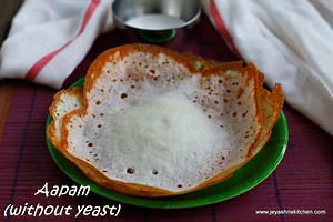 Aapam recipe, No yeast aapam recipe