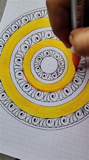 easy mandala art #mandala #geometry #art #colourful #viral #shorts #like #subscribe #support #design