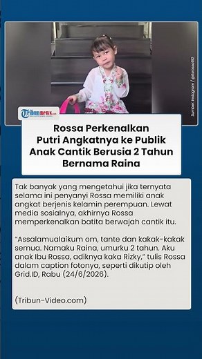 Rossa Secretly Has a Beautiful 2-Year-Old Adopted Daughter, Rivaling Raffi Ahmad and Nagita