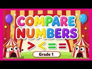 🤔COMPARE NUMBERS FOR KIDS!😮BIGGER or SMALLER ?🔢🐻🎈