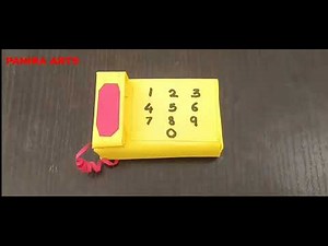 How to make landline from matchbox | matchbox craft | school project | means of communication