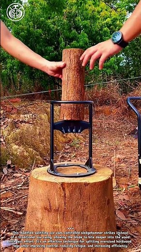 This Modified Axe Makes Splitting Massive Logs Much Easier!