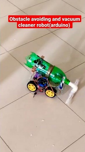 #robot #vacuum cleaner and obstacle avoiding robot#arduino uno#southeast university project fair#