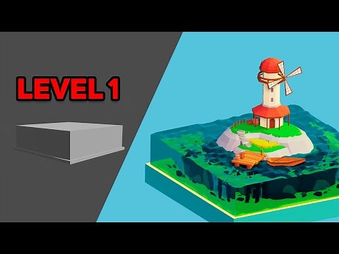Faça sua ilha 3D | Iniciante - level 1 | Blender 2.9 | Curso gratuito para iniciantes