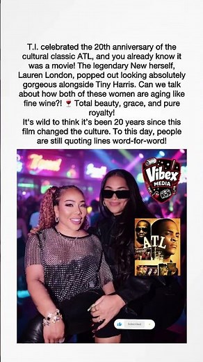 T.I. Celebrates 20 Years Of "ATL" – Lauren London & Tiny Still Look Gorgeous😍#atl #ti #laurenlondon