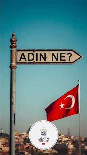 How to Ask "What is your Name?" in Turkish 🇹🇷 (Adın ne?) #LearnTurkish #Shorts