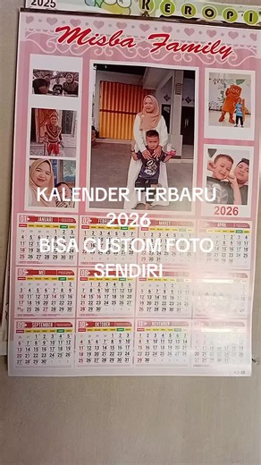 Kalender 2026 Custom dengan Foto Sendiri