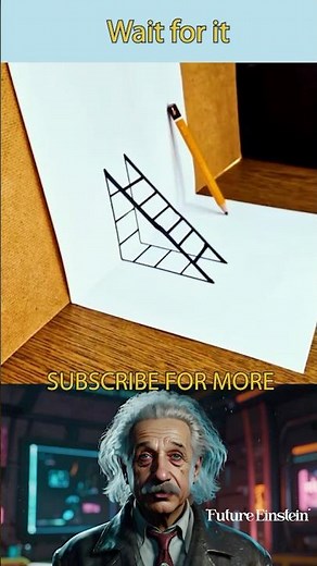 Draw a Stunning 3D Ladder!🔥 SIGMA PHYSICS | #alberteinstein #sigma #physicsfun