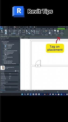 Revit Tag on Placement: Auto-Tag Elements While Placing! 🏷️⚡