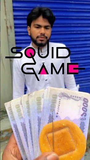 Squid Game Challenge with Real Money 💸 | Dalgona Candy Cutting Game