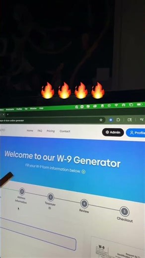 W9 form explained - this generator walked me through the Schedule C fields and made the process of