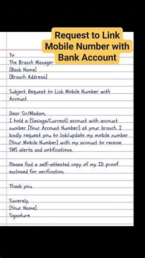 676K views · 2.8K reactions | Letter writing to bank part_53 #lettertobank #bankaccount | English Class | Facebook