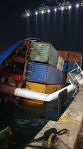 19K views · 3.2K reactions | Capsized Container Ship at Ambarli Turkey #Merchantnavy | Ch Rajashekar | Facebook