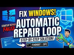Fix your Windows' Startup Repair or Automatic Repair loop problem