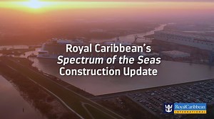 The first Quantum Ultra class ship, Spectrum of the Seas, makes her way down the River Ems on her conveyance from the Meyer Werft shipyard to the North Sea. | Royal Caribbean