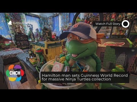 Hamilton man sets Guinness World Record for massive Ninja Turtles collection