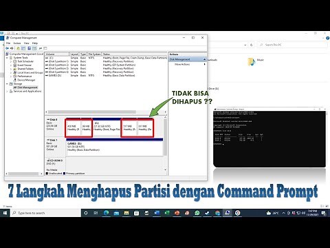 Cara Menghapus Partisi System Bawaan Windows | Simpel dan Sederhana tanpa software | 100% berhasil