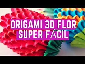 TULIPAN FIGURA SUPER FACIL ORIGAMI 3D