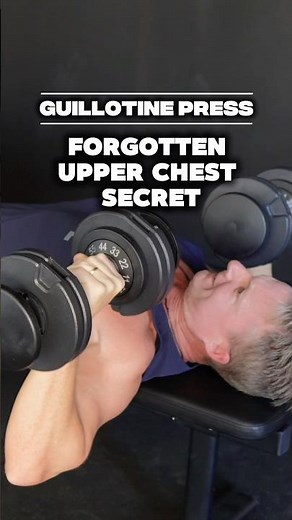Dumbbell Guillotine Press: Upper Chest Secret