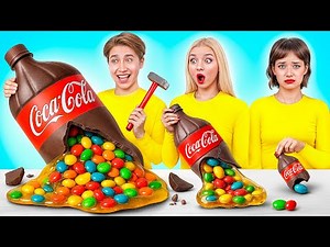 Big, Medium and Small Plate Challenge | Who Wins the Cooking War by Super Hyper DO