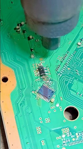 Removing the power regulator module on the PS3 Super Slim main board #soldering #voltageregulator