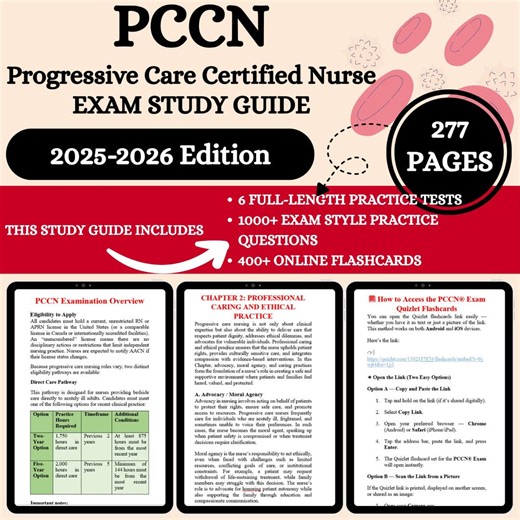 Pccn Study Guide 2026 | Pccn Review | Pccn Exam Prep | 400 Flashcards | Pccn Exam Study Guide | Pccn Exam Cram Sheet | Pccn Exam - Etsy