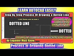 How To Draw Dotted Line In Autocad ll How To Make Custom LineType ll How To Use MatchProperties ll