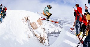 Kings & Queens of Corbet’s Couloir is back! WATCH the full recap from the inaugural event featuring top skiers and riders throwing down like never seen before. See the athletes dream big, crash hard and push the evolution of what’s possible in Corbet’s Couloir. | Jackson Hole Mountain Resort