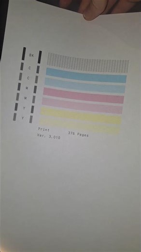 Printer Canon Pixma G3430 test color #canon #test #colors #printer #shorts