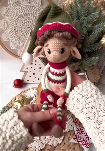 Crochet Pattern Christmas Elf Amigurumi Pattern in English PDF Xmas Gnome - Etsy