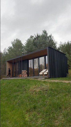 Inside a 332 square foot Prefab Home with a Scandinavian Look! #hometour