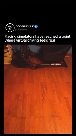 CODERSCULT on Instagram: "Follow us (@coderscult) for more Racing simulators are now so realistic that it feels like you’re actually driving the car. Modern racing simulators combine ultra-high-resolution VR displays, near-zero latency head tracking, and laser-scanned race tracks accurate down to centimeters. This precision removes visual lag and depth errors, allowing head movement, steering input, and braking to align exactly as they would inside a real cockpit. Advanced physics engines calcul