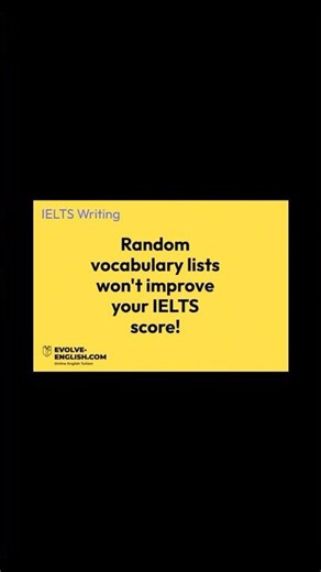 IELTS and CAE. Avoid random lists of synonyms. Use words precisely. #ielts #ieltswriting #caexams