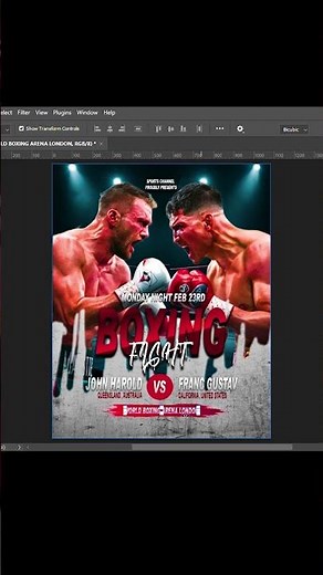 Boxing poster design #designer #design #artist #art #graphicdesign #photoshop #editing