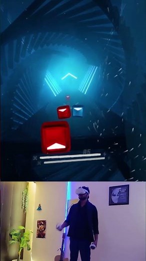 Beat Saber VR Gameplay 3 #shorts #vr #metaquest3