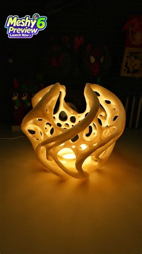 GRM3D on Instagram: "From an idea to a 3D printed form I like working this way. Slow pace, soft organic light, and space to experiment. For me, it’s about keeping the focus on ideas and letting the details come later. Lately I’ve been using @meshy.ai , a Next-Level AI 3D Model Generator, to turn simple concepts into printable forms and quickly see where they lead. No rush. Just creating and letting ideas take shape. #3dprinting #meshyai #3dmodeli̇ng"