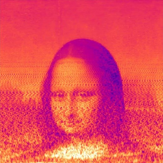 What does Mona Lisa sound like in a spectrogram #monalisa #davinci #spectrogram #leonardodavinci