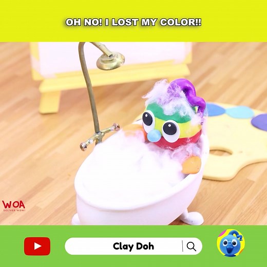 Colorful Adventures with Tiny in Stop Motion Animation | Clay Mixer Series