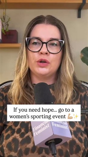 Financial Feminist - Personal Finance Podcast on Instagram: "I’ve found real hope in women’s sports. The energy, the excellence, the community… it reminds you what’s possible when women are supported. The new Financial Feminist episode 266 is all about finding hope again and rebuilding belief in yourself, your goals, and your money journey. We’ll cover: • Why women’s sports inspire confidence • How hope fuels financial progress • How to reset when you feel stuck 👇🏻comment FFPOD and I’ll send y