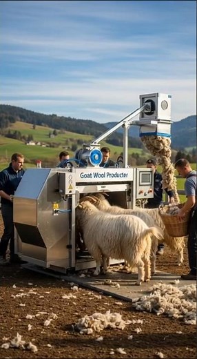 How Goat Wool Is Collected 🐐 | From Farm to Fabric