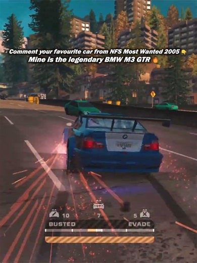 NFS Most Wanted 2005 | What’s Your Favourite Car? 👇 | BMW M3 GTR #nfsmostwanted