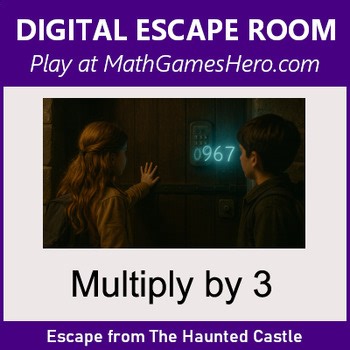 Multiply by 3 | Digital Math Escape Room Game