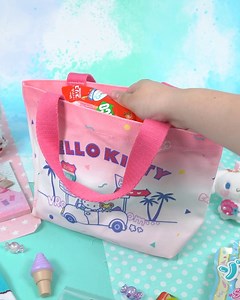 🎒 POV: We're packing our beach bag and getting ready to enjoy summer! ☀️🌴 P.S. New kawaii summer essentials are added to our shop! 😍🌈👉🏻 https://www.blippo.com/new-products #blippo #hellokittybag #cutegetaway #cutesummerproducts #summerstuff #kawaiisummer | Blippo