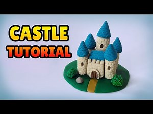 🔴 DIY How to Make a CASTLE - Easy Polymer Clay, plastilina and Fondant Cakes Tutorial