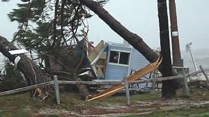 DEVASTATION: Hurricane Michael left buildings destroyed in Panama City, Florida as it made landfall. (Video courtesy: Gary Schmitt / Live Storms Media) | CBS Austin
