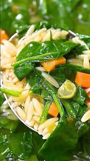 Spinach Orzo Soup