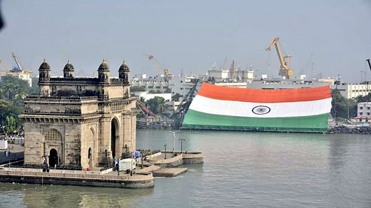 Navy Day 2021: World's largest flag becomes nation's pride at Gateway of India